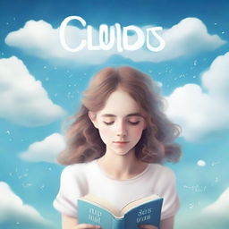 Create a book cover for a novel titled 'Clouds'