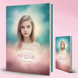 Create a book cover for a novel about a teenage girl searching for the meaning of life