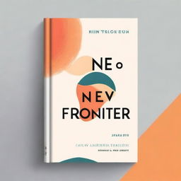 Create a book cover for a non-fiction book titled 'The New Frontier'