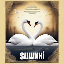 Create a Hollywood-style movie poster for a film titled 'SAWANIH - Inspirations from the World of Pure Spirits'