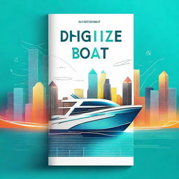 Create a digital book cover titled 'Digitalize Your Boat'