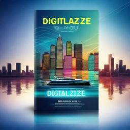 Create a digital book cover titled 'Digitalize Your Boat'