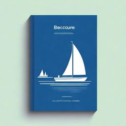 Design a simple and clean book cover for an e-book titled 'Secure, Automate, and Remote Control Your Boat'