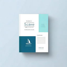 Design a simple and clean book cover for an e-book titled 'Secure, Automate, and Remote Control Your Boat'