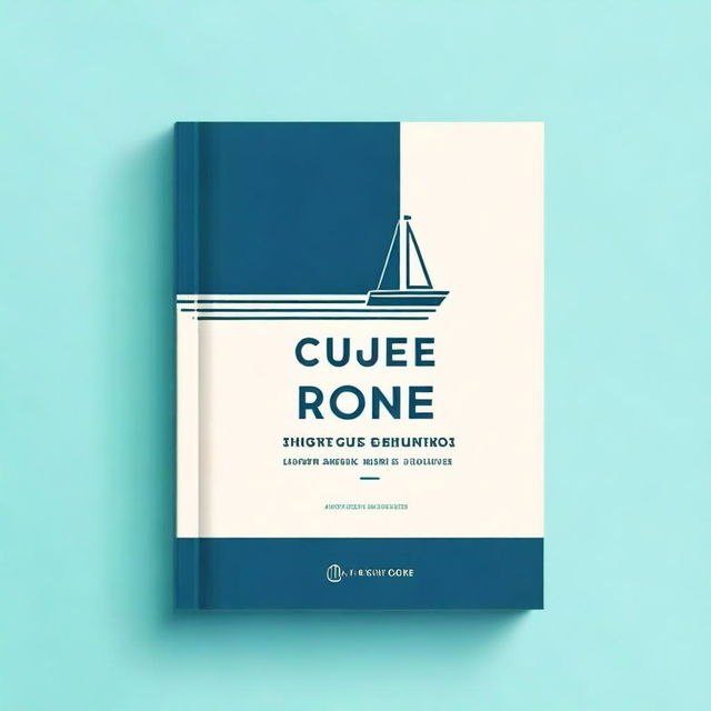 Design a simple and clean book cover for an e-book titled 'Secure, Automate, and Remote Control Your Boat'