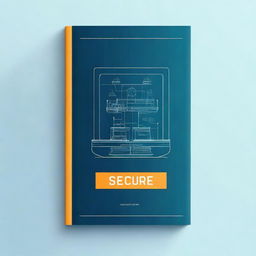 Design a simple yet slightly futuristic book cover for an e-book titled 'Secure, Automate, and Remote Control Your Boat'