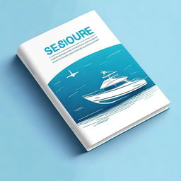 Design a simple yet slightly futuristic book cover for an e-book titled 'Secure, Automate, and Remote Control Your Boat'