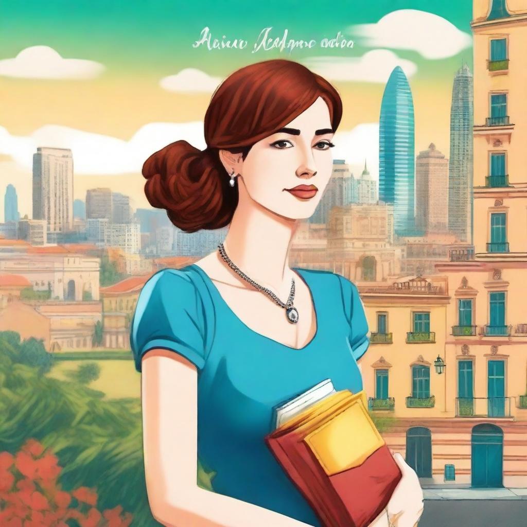 Create a book cover for a story about a woman named Clara who went to Buenos Aires, Argentina to work as an au pair