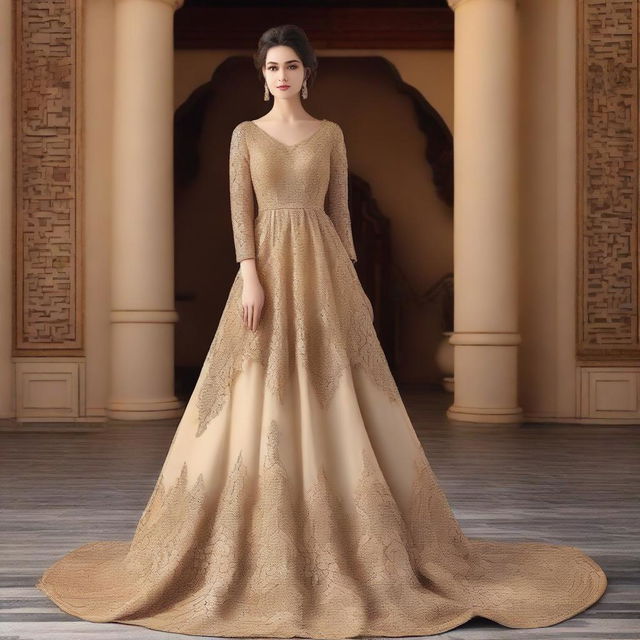 A beautiful dress displayed in a stylish and elegant manner