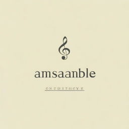 Create a brand identity for 'Ansamble', a company that teaches music theory