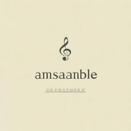 Create a brand identity for 'Ansamble', a company that teaches music theory