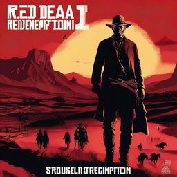 A movie poster for 'Red Dead Redemption 2' by Rockstar Games