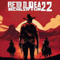 A movie poster for 'Red Dead Redemption 2' by Rockstar Games