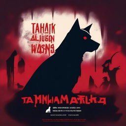 Create a horror-themed cover page for the book 'Tahimik na Alulong: Ang Asong 'Di Makatahol