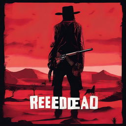 A gritty movie poster titled 'RED DEAD'