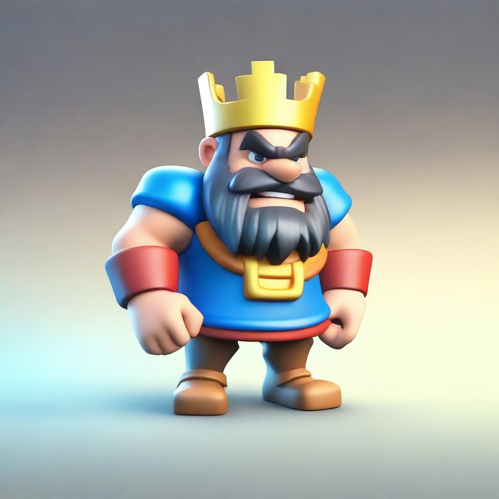 Create a detailed miniature figure from Clash Royale