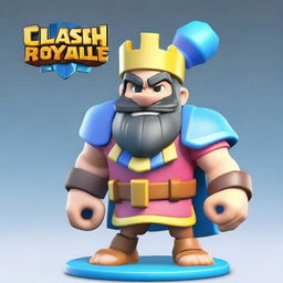 Create a detailed miniature figure from Clash Royale