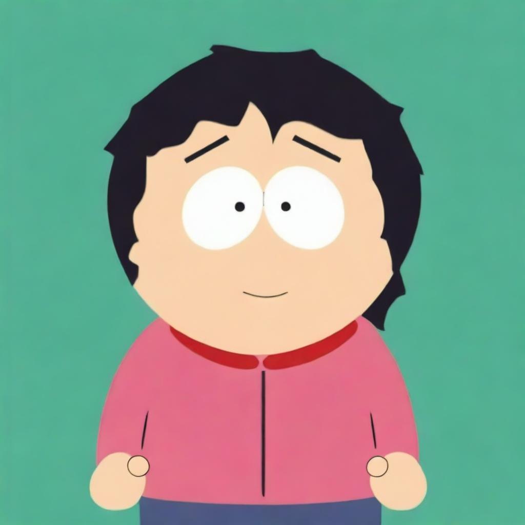 A 30-year-old woman with messy black hair, depicted in the distinctive animation style of South Park