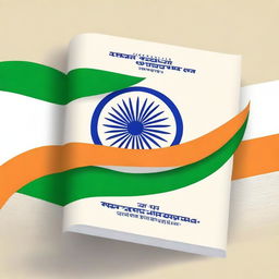 A book cover design for 'INDIAN CONSTITUTION AND POLITICAL SYSTEM'