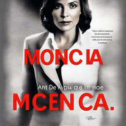 Create a dramatic book cover for the title 'Monica: When Fear Kills