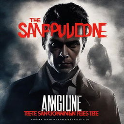 A book cover for a cop thriller mystery/vampire paranormal story titled 'The Sanguine Files: Volume One'