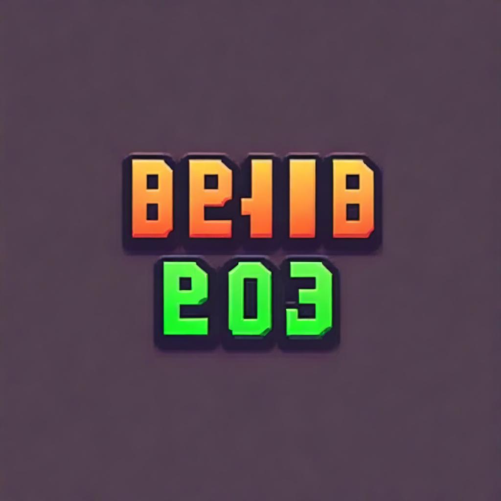 Create a pixel art logo with the text 'Brando8D'