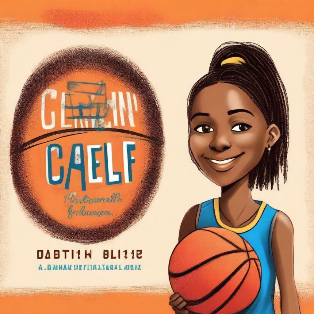 Create a beautiful book cover for a children's biography book titled 'Caitlin Clark Biography: The Inspiring Story of a Basketball Girl' by Jessica J