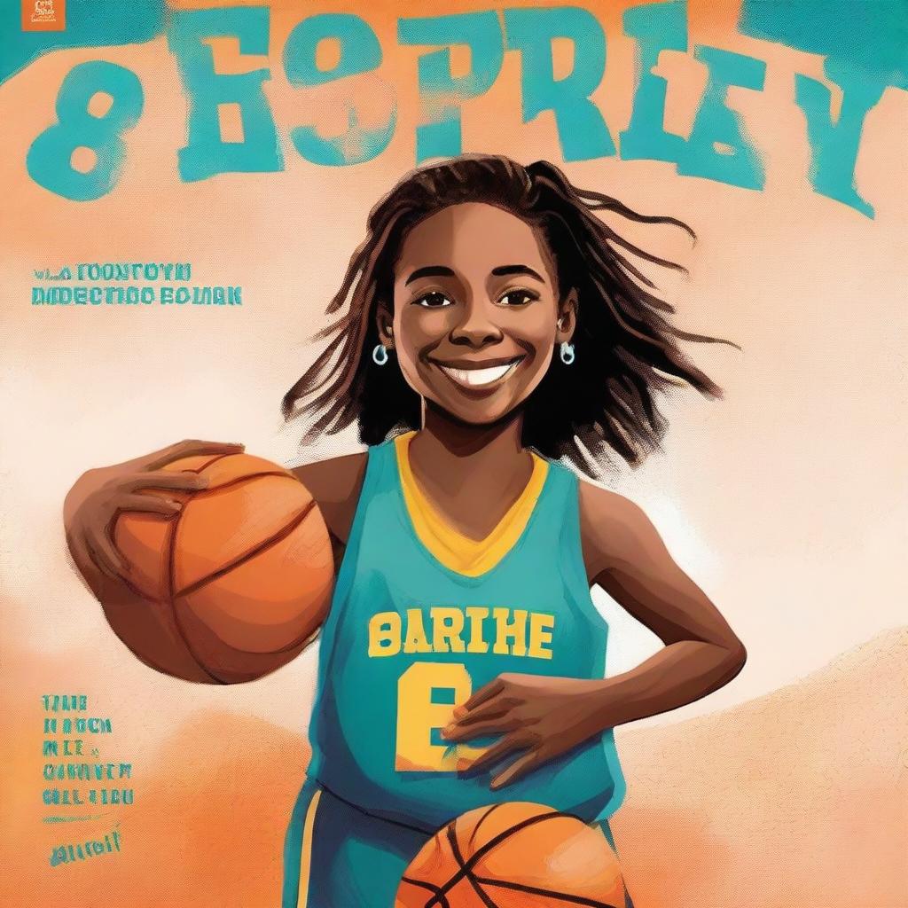 Create a beautiful book cover for a children's biography book titled 'Caitlin Clark Biography: The Inspiring Story of a Basketball Girl' by Jessica J