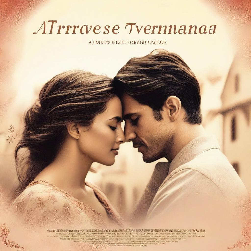 A movie poster for the romantic and emotional film 'A Través de Mi Ventana'