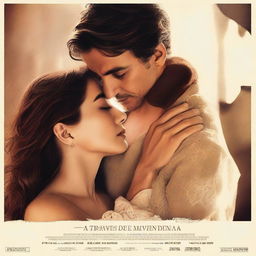 A movie poster for the romantic and emotional film 'A Través de Mi Ventana'