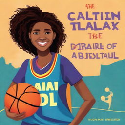 Create a beautiful book cover for a children's biography book titled 'Caitlin Clark Biography: The Inspiring Story of a Basketball Girl' by Jessica J