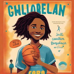Create a beautiful book cover for a children's biography book titled 'Caitlin Clark Biography: The Inspiring Story of a Basketball Girl' by Jessica J