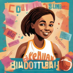 Create a beautiful book cover for a children's biography book titled 'Caitlin Clark Biography: The Inspiring Story of a Basketball Girl' by Jessica J