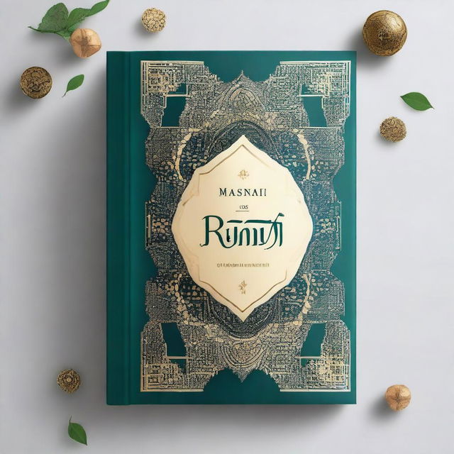 Create a book cover for Rumi's Masnavi Sharif