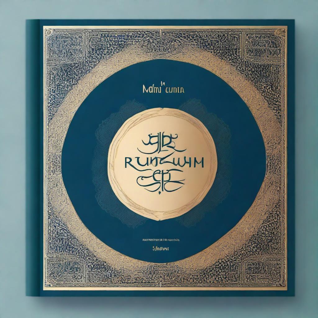 Create a book cover design for Rumi's Masnavi Sharif