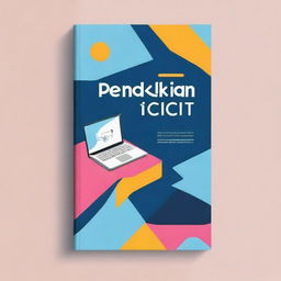 A book cover design for a book titled 'Pendidikan ICT'