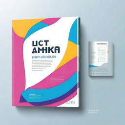 Create a book cover for a book titled 'Pendidikan ICT'