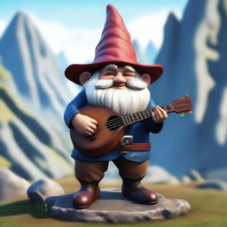 A young rock gnome, around 40 years old (young for their age), weighing 20 kilograms and standing 1 meter tall