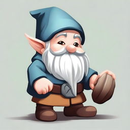 Create an image of a young gnome inspired by Dungeons and Dragons