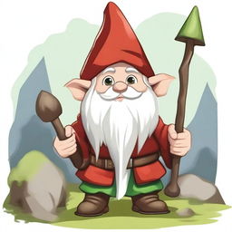 Create an image of a young gnome inspired by Dungeons and Dragons