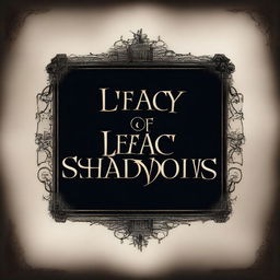 The words 'Legacy of Shadows' displayed full screen in an elegant, gothic font