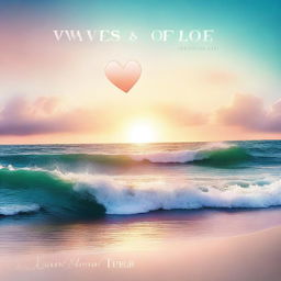 An album cover for the song 'Waves of Love' by LEYA POOH