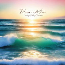 An album cover for the song 'Waves of Love' by LEYA POOH