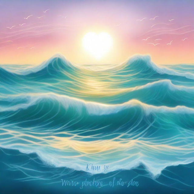 An album cover for the song 'Waves of Love' by LEYA POOH