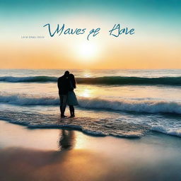 An album cover for the song 'Waves of Love' by LEYA POOH