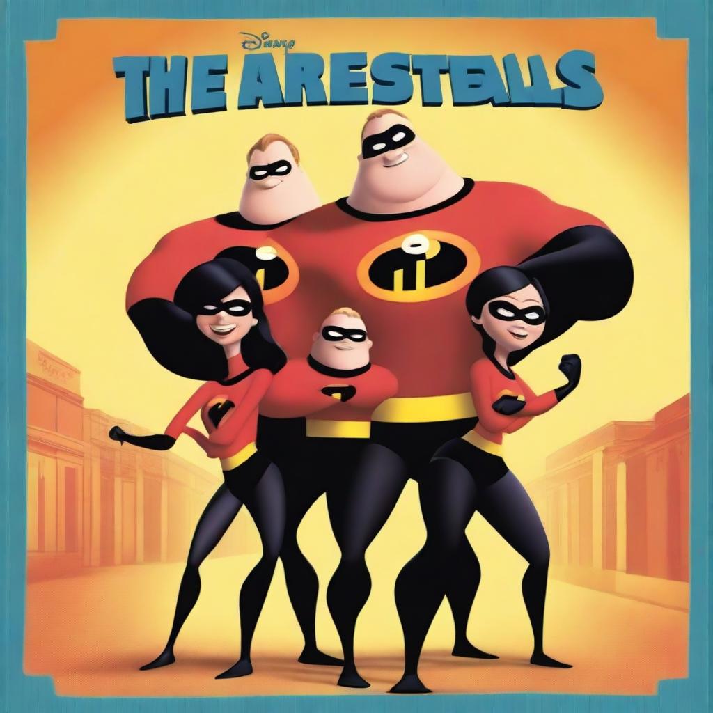 Create a movie poster for a film titled 'The Arrestables' in the style of a Pixar cartoon