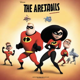 Create a movie poster for a film titled 'The Arrestables' in the style of a Pixar cartoon