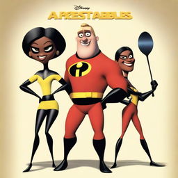 Create a movie poster for a film titled 'The Arrestables' in the style of a Pixar cartoon