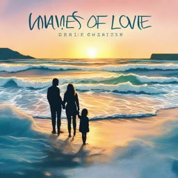 An album cover for the song 'Waves of Love' by LEYA POOH