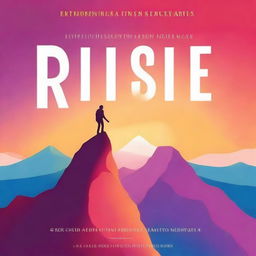 A vibrant and inspiring book cover for 'Rise: A Youth's Guide to Personal Growth'